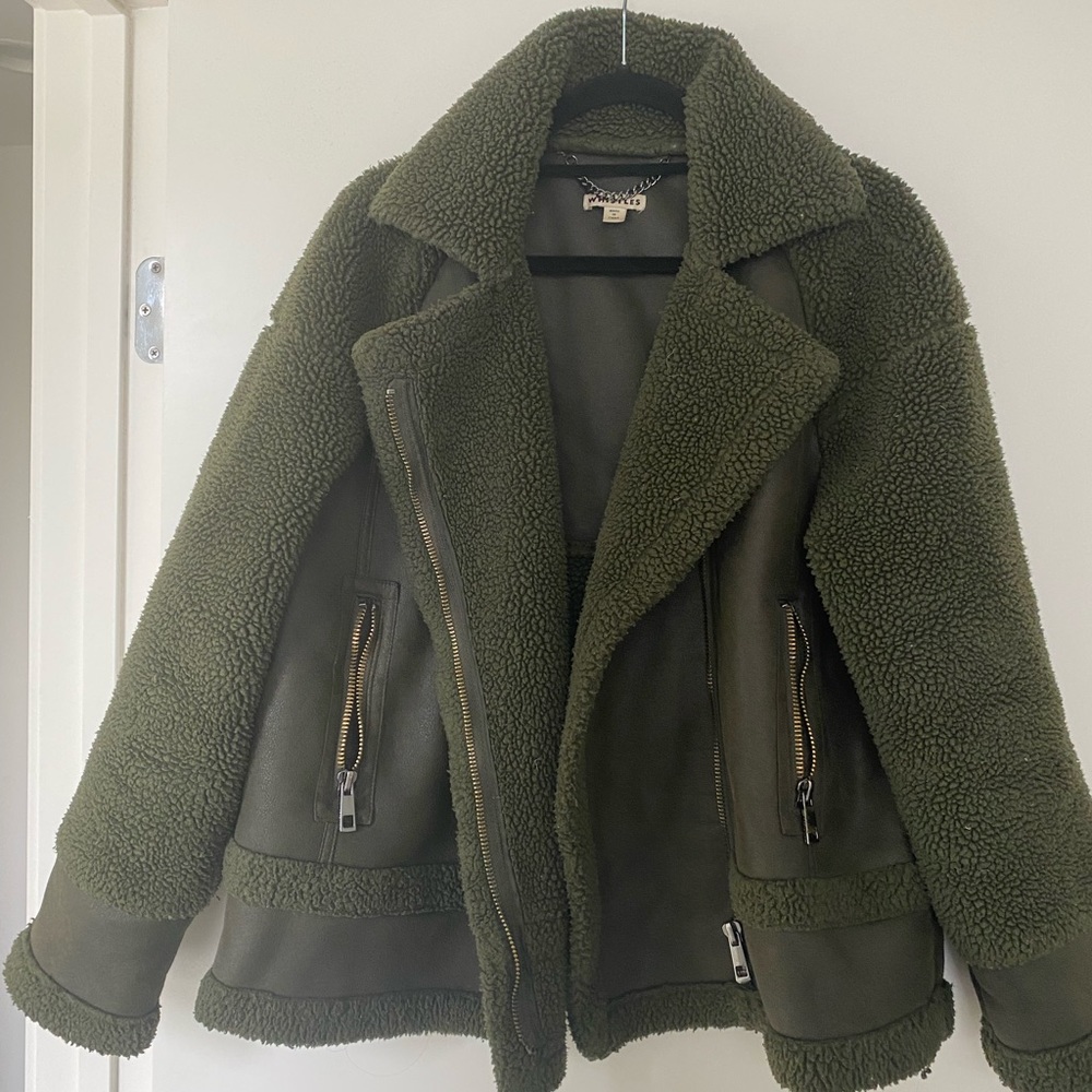 Whistles Green Jacket Size Medium